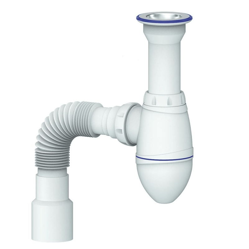 cифон для умывальника а120p 1 1/2 40*40/50