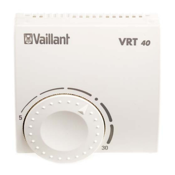 комнатный регулятор температуры vaillant vrt 40