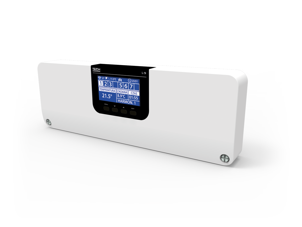 l-9 r, беспроводной контроллер термостатических клапанов (8 секций)