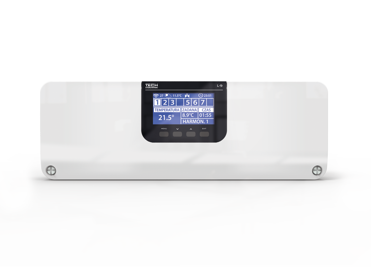 l-9 r, беспроводной контроллер термостатических клапанов (8 секций)