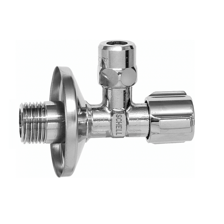 кран вентильный угловой установочный 1/2*3/8 comfor, schell