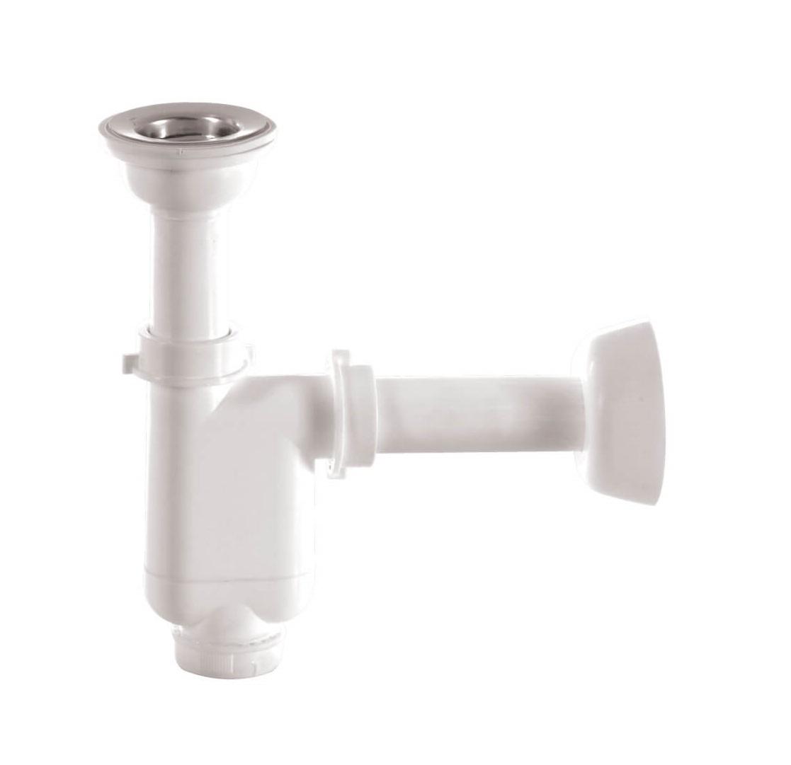 сифон для умывальника с литым выпуском 64мм, с трубой 1 1/4",bakimay