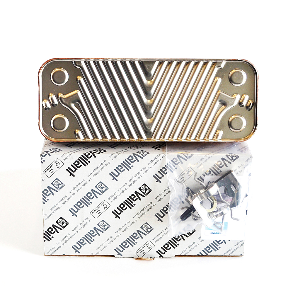 вторичный теплообменник vaillant 12 пластин 065131