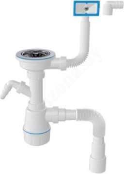 сифон для мойки 11/2-40/50 с переливом nova