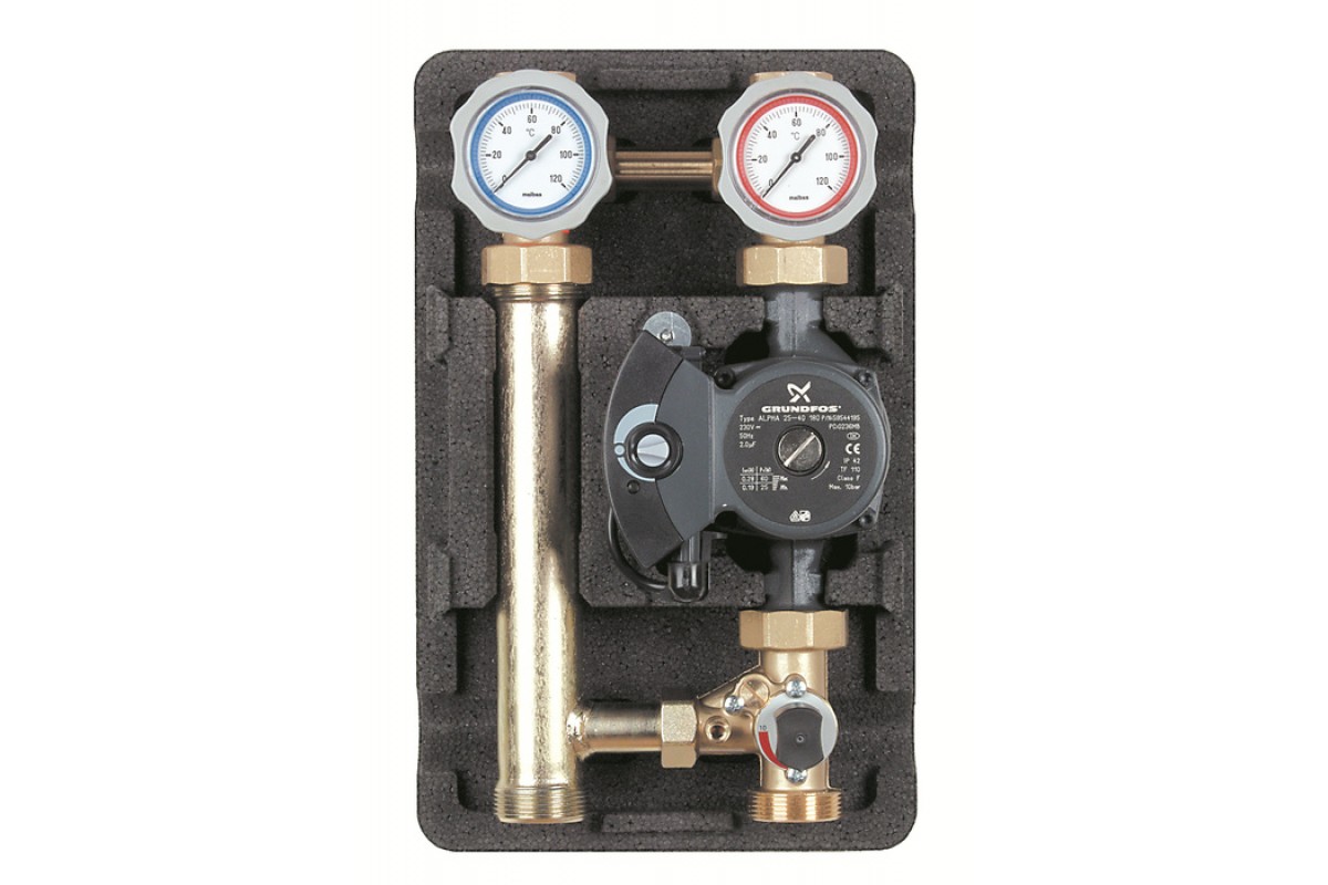 насосная группа meibes с насосом grundfos upc 25/60 gf (без привода)